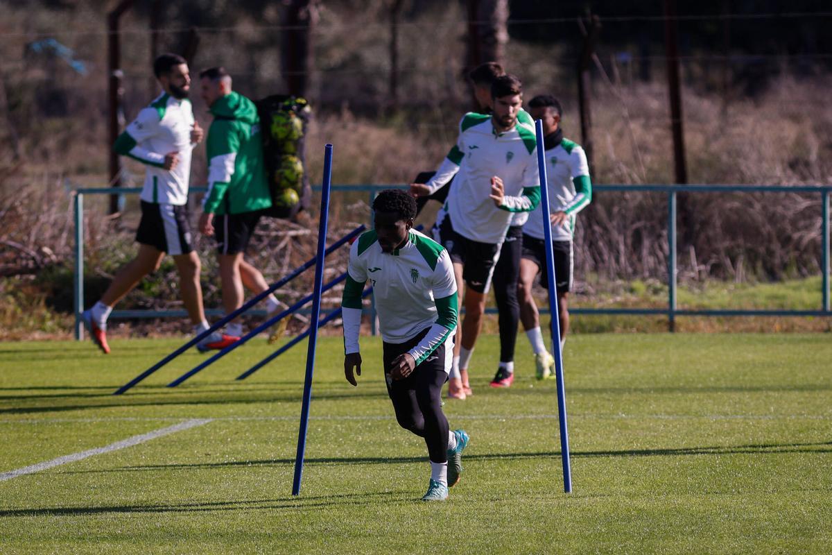 Entrenamiento del Córdoba CF en la Ciudad Deportiva.
