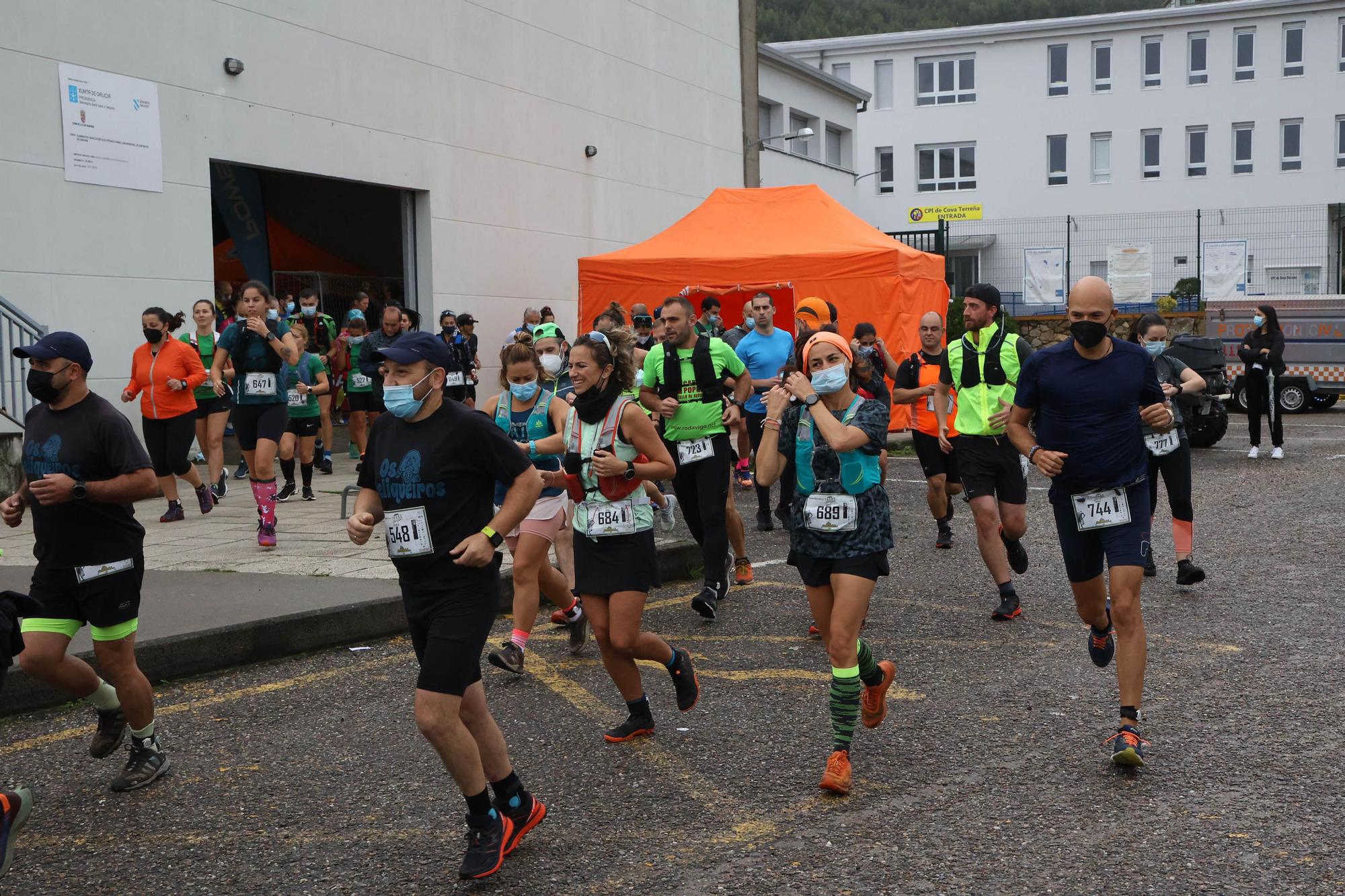 Correr contra viento, lluvia y montaña en A Groba