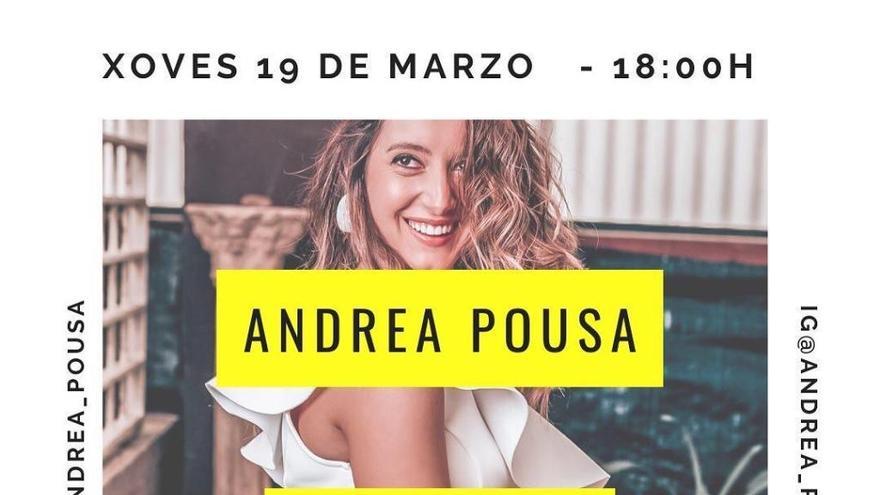 Concerto de Andrea Pousa esta tarde no salón da casa