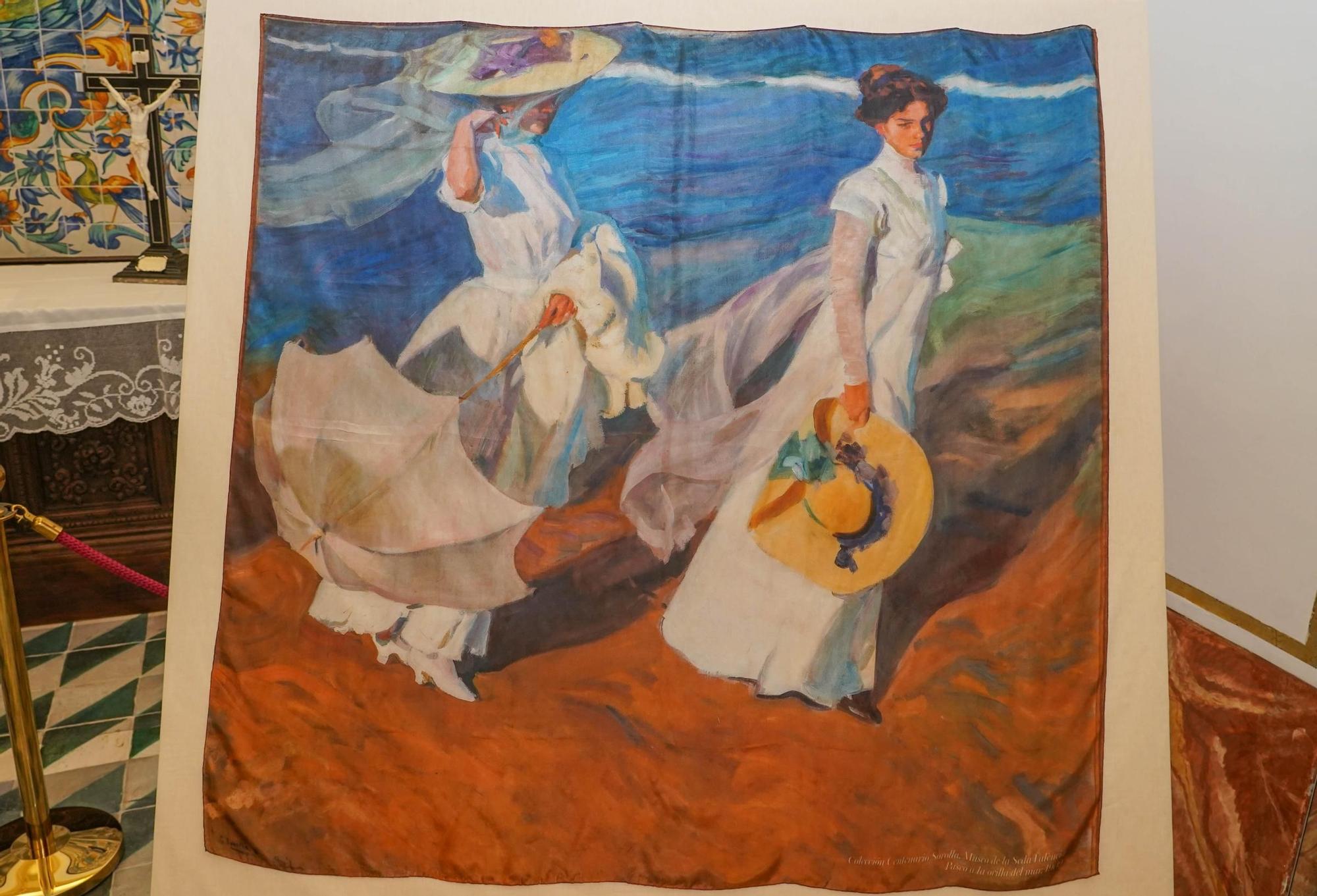 Los cuadros de Sorolla, en pañuelos de seda