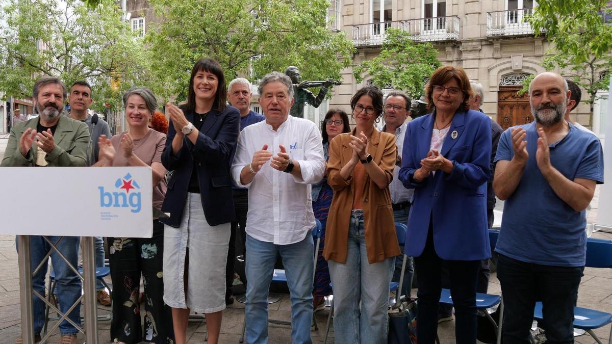Acto del BNG en Pontevedra en el acto de conmemoración del plebiscito del Estatuto de Autonomia de 1936.