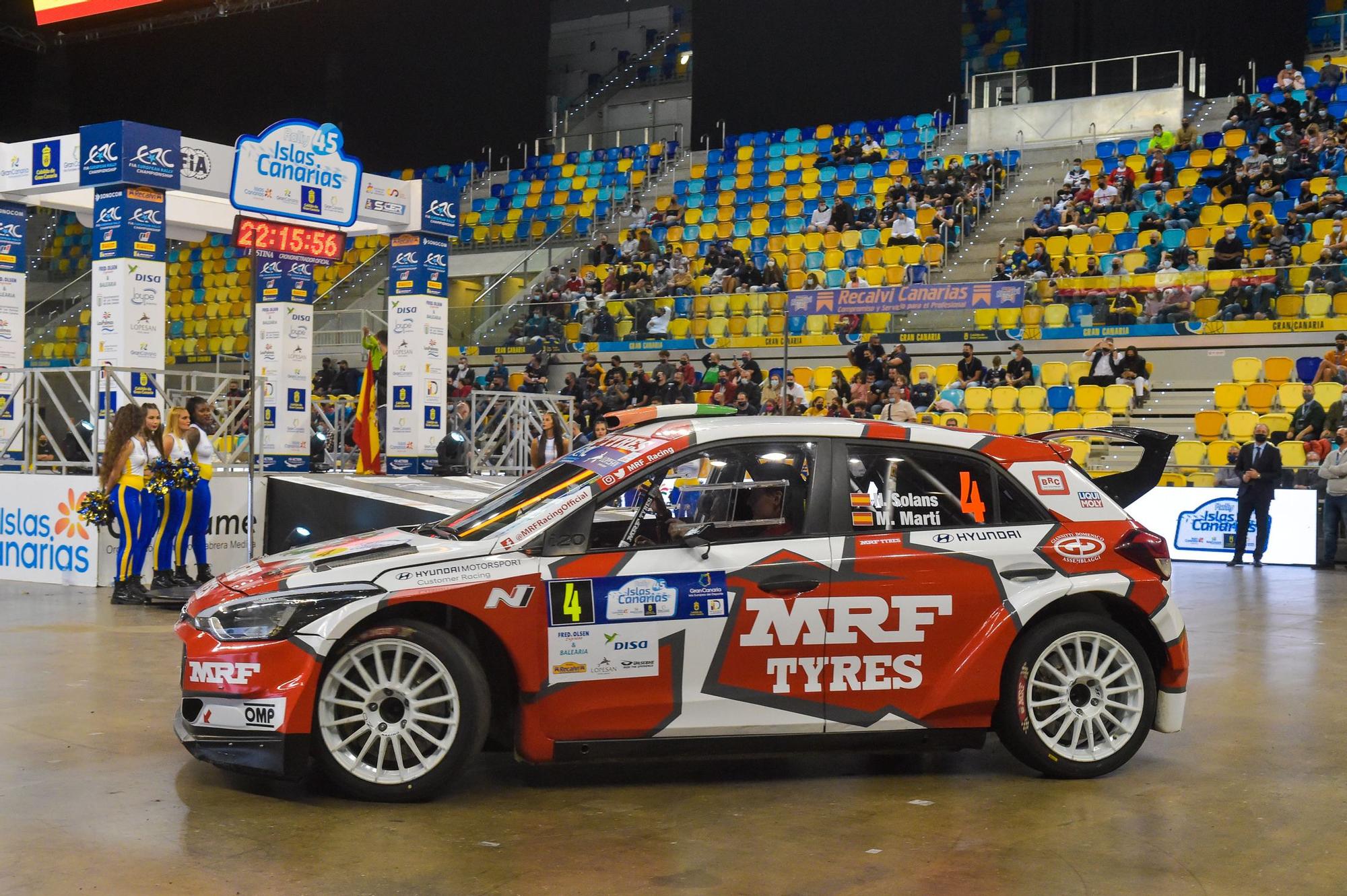 Ceremonia de inauguración en el 45º Rally Islas Canarias en el Gran Canaria Arena