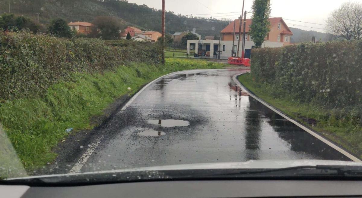 Estado de la vía del Camino do Cancelo, en Arteixo.