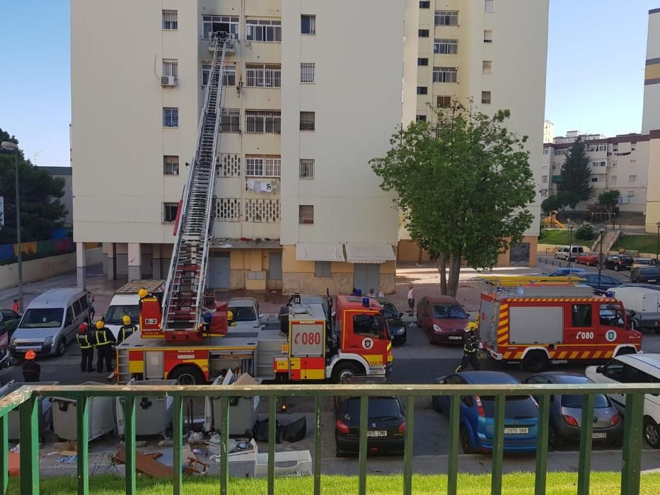 Un incendio afecta a una vivienda en la calle Cabriel de Málaga