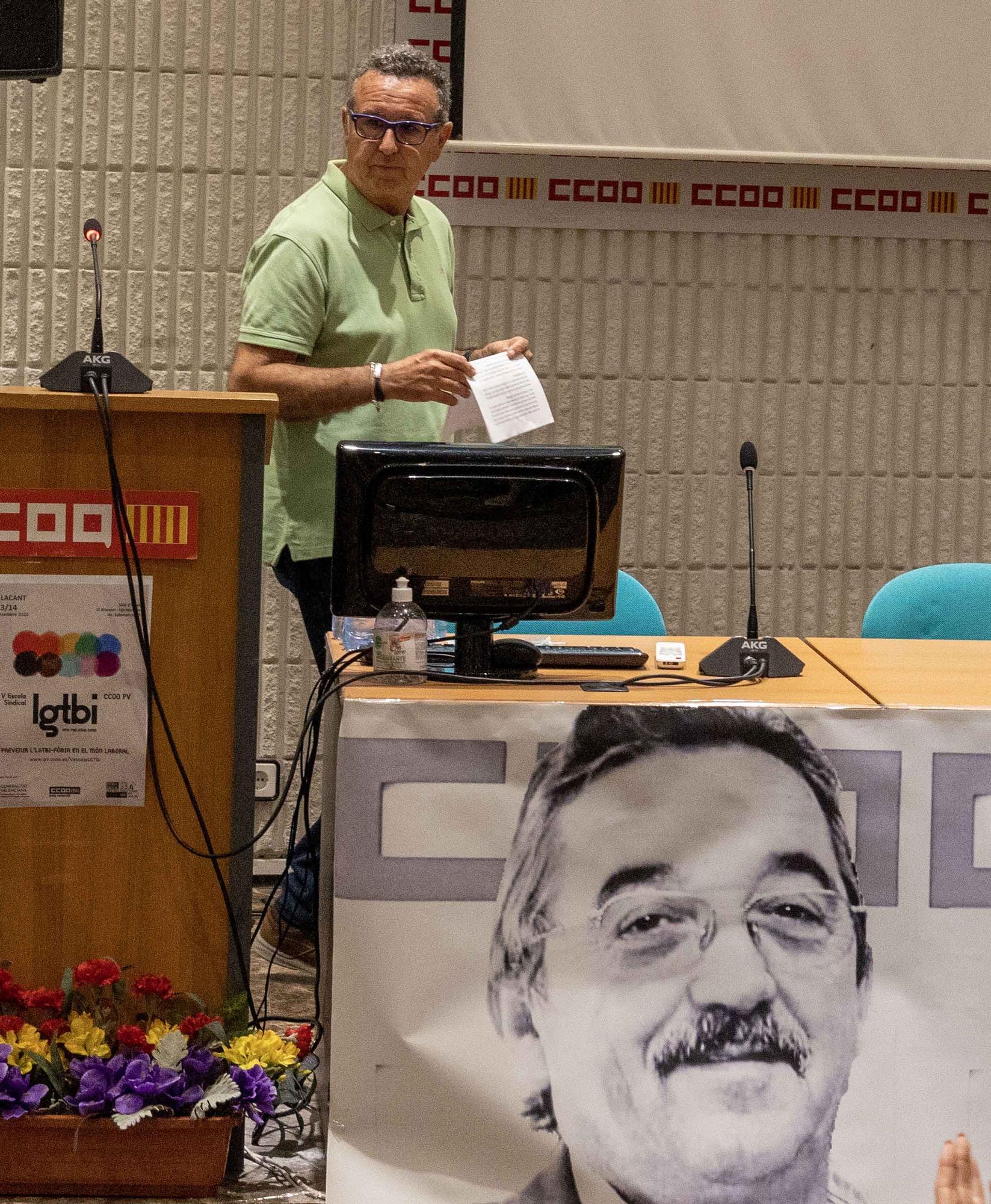 Homenaje en memoria del sindicalista y presidente de CCOO l’Alacantí-les Marines José de la Casa