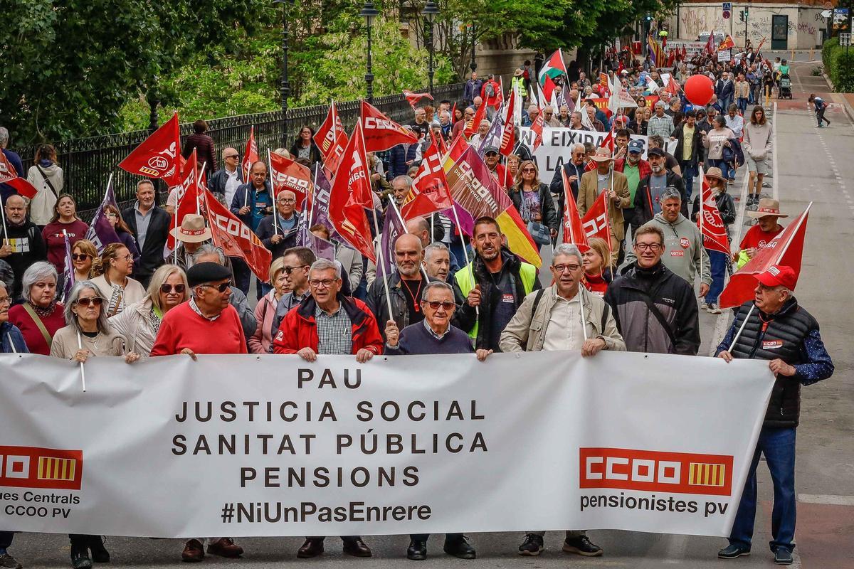 Las imágenes de la manifestación del 1 de Mayo en Alcoy Las imágenes de la manifestación del 1 de Mayo en Alcoy