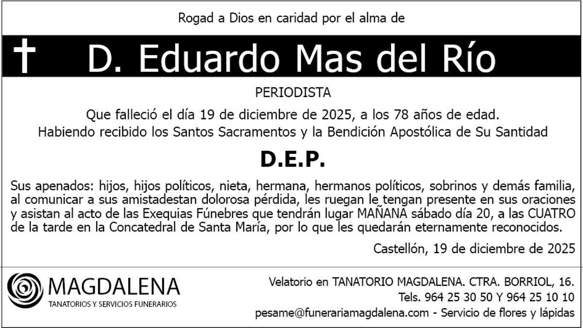 D. Eduardo Mas del Río