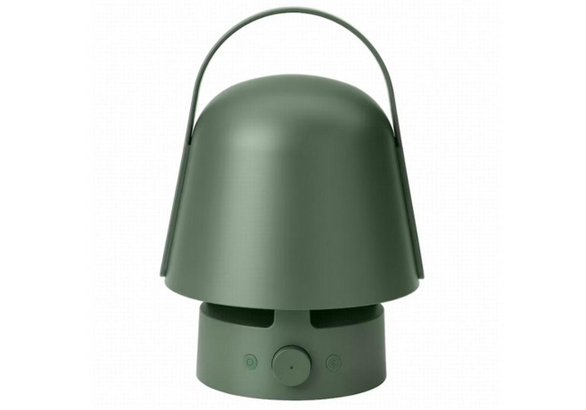 Lámpara altavoz Bluetooth, exterior/verde VAPPEBY, a la venta en Ikea.