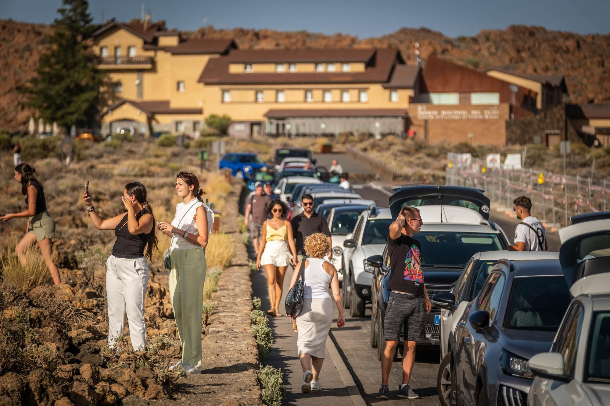 Visitantes en el Parque Nacional del Teide