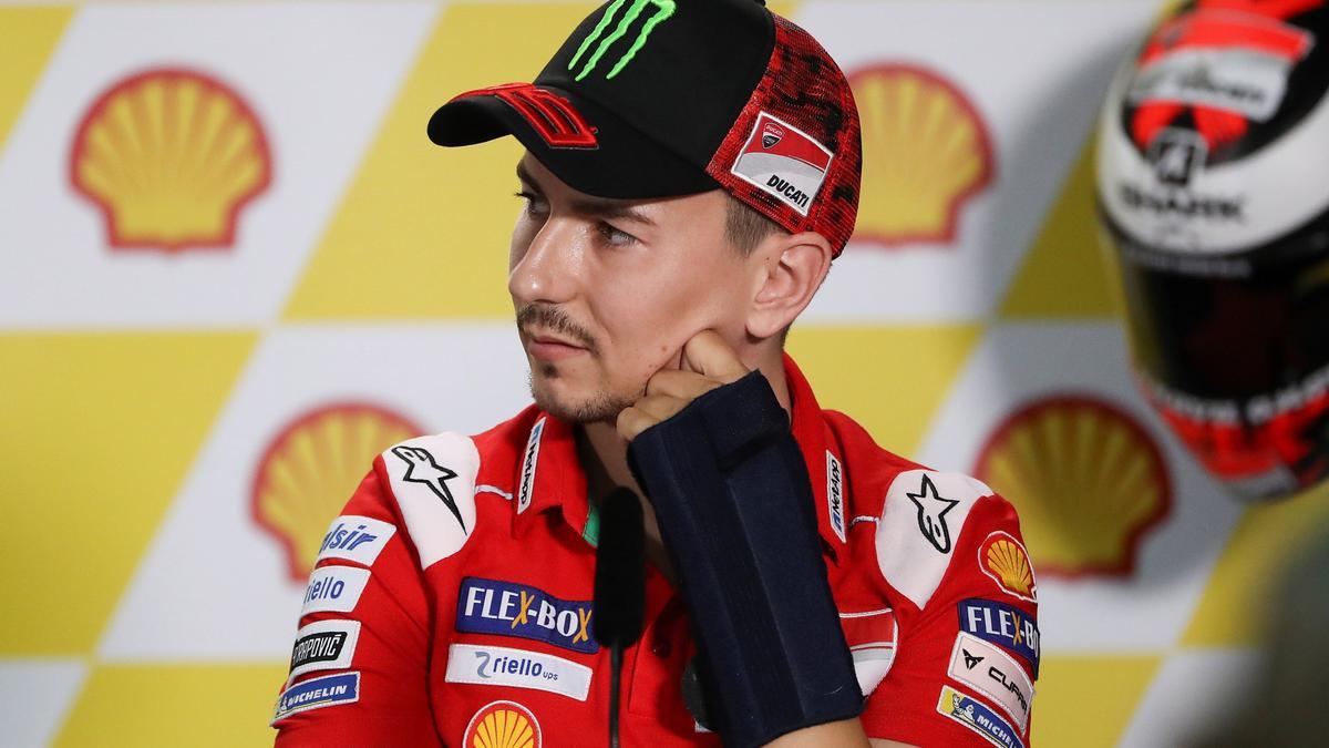 Jorge Lorenzo, durante su etapa en Ducati.