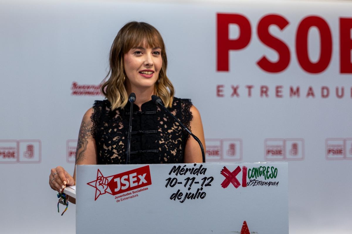 Aránzazu Figueroa, secretaria general de Juventudes Socialistas de España.