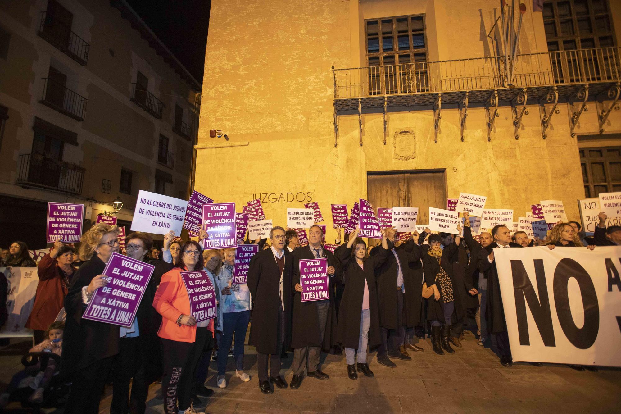 Xàtiva se une para reivindicar la permanencia del juzgado de violencia de género