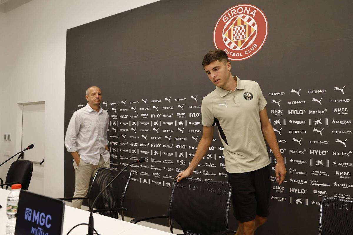 Les imatges de les presentacions dels nous jugadors del Girona FC Morante i Izan