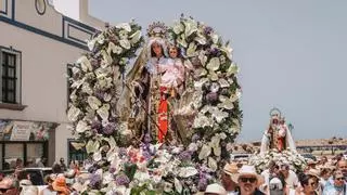 Raíces marineras en el histórico encuentro de las vírgenes del Carmen de Arguineguín y Playa de Mogán