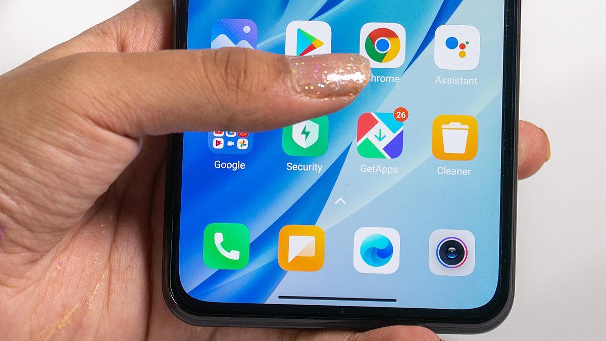 Un móvil son sistema Android.