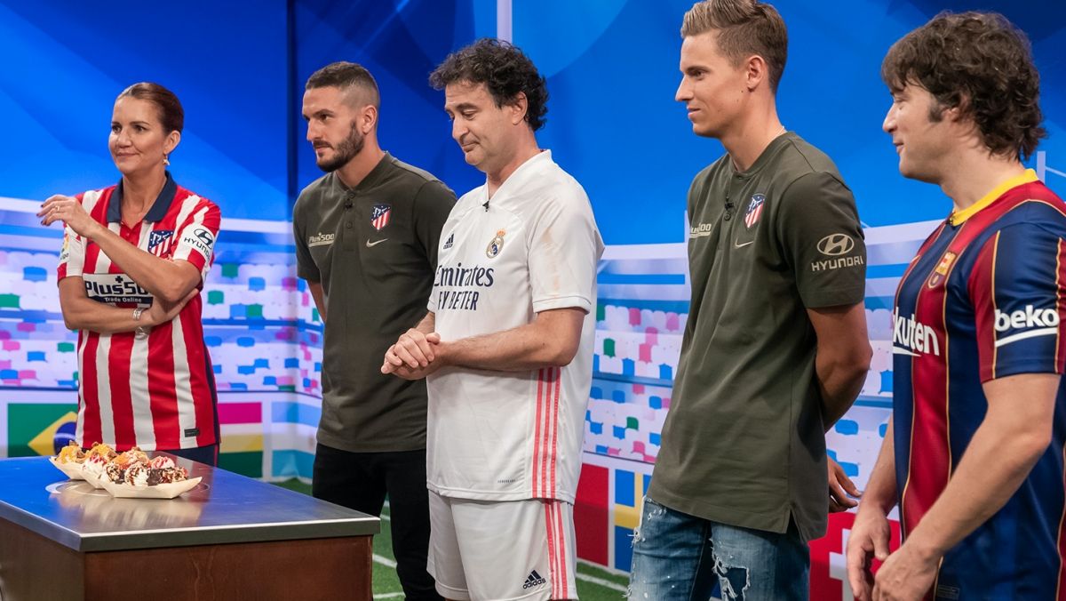 El jurado de 'Masterchef Junior' con Koke y Marcos Llorente, jugadores del Atlético de Madrid