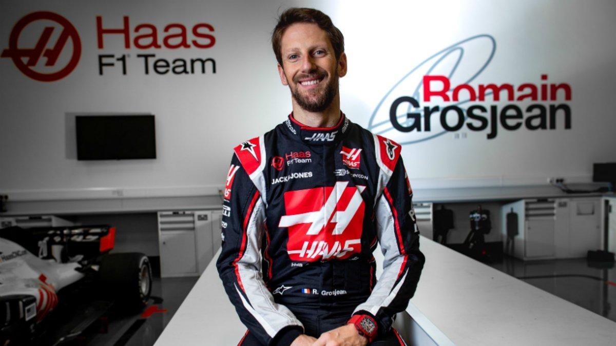 Romain Grosjean, piloto de Haas