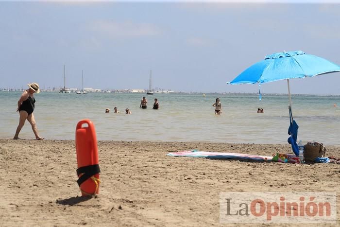 Ambiente en las playas de la Región durante el primer fin de semana de la 'nueva normalidad'