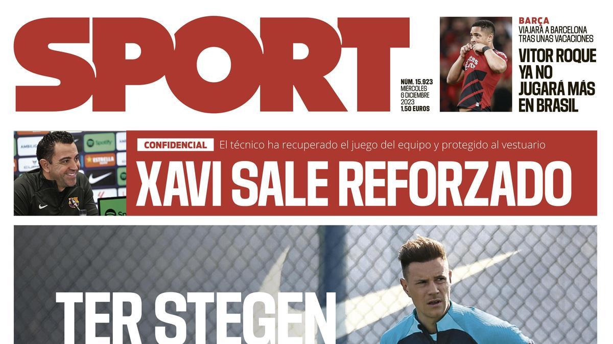 Esta es la portada de SPORT