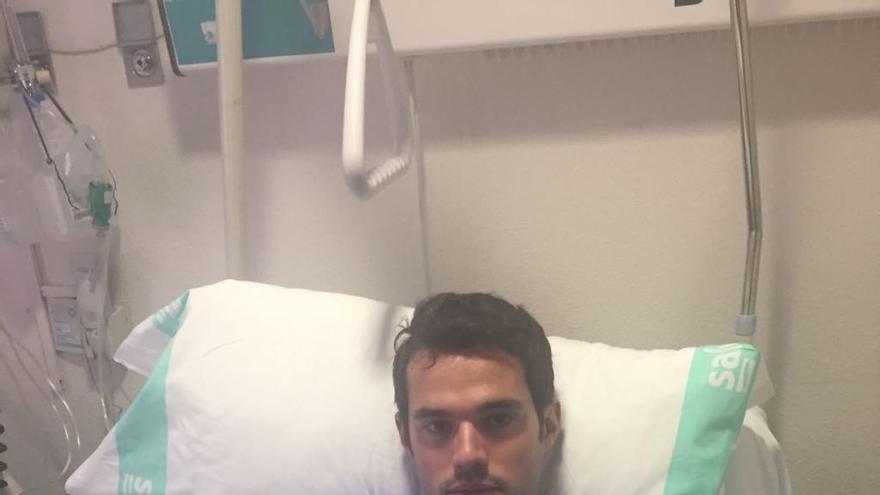 Antonio Puerta en el hospital