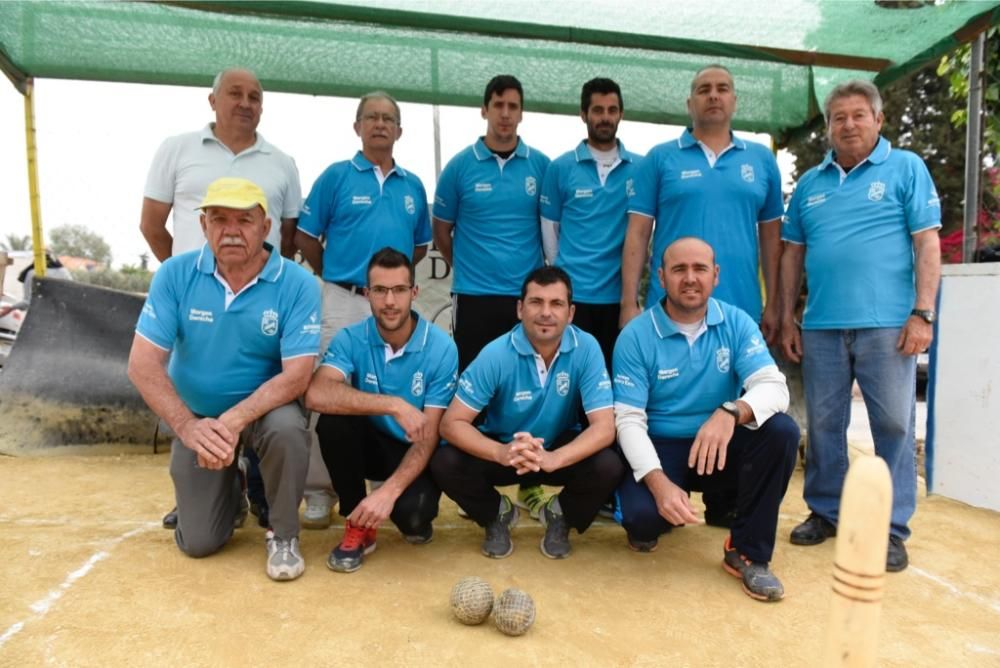 Campeonato Regional de Bolos Huertanos: La Derecha prolonga su reinado