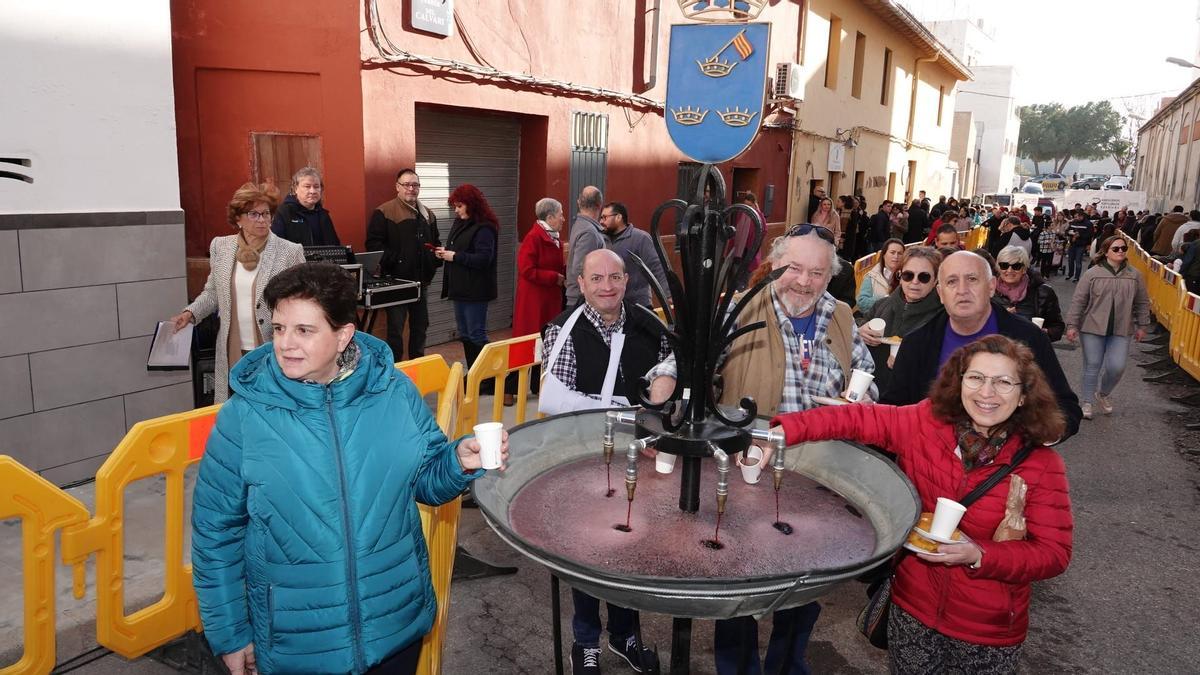 Foto de la última edición de la Font del Vi en Burriana, el pasado 3 de febrero.