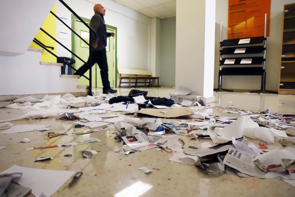 Huelga de limpieza en la facultad de Málaga