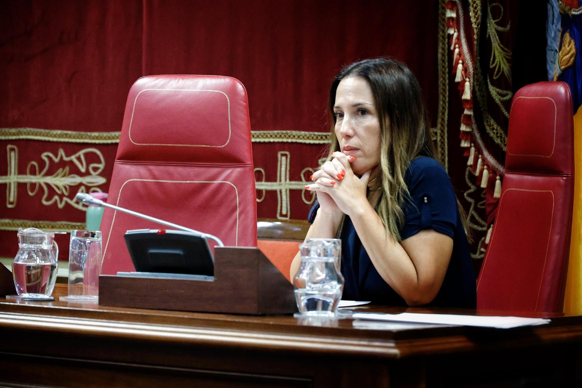 Pleno del Parlamento de Canarias, este miércoles