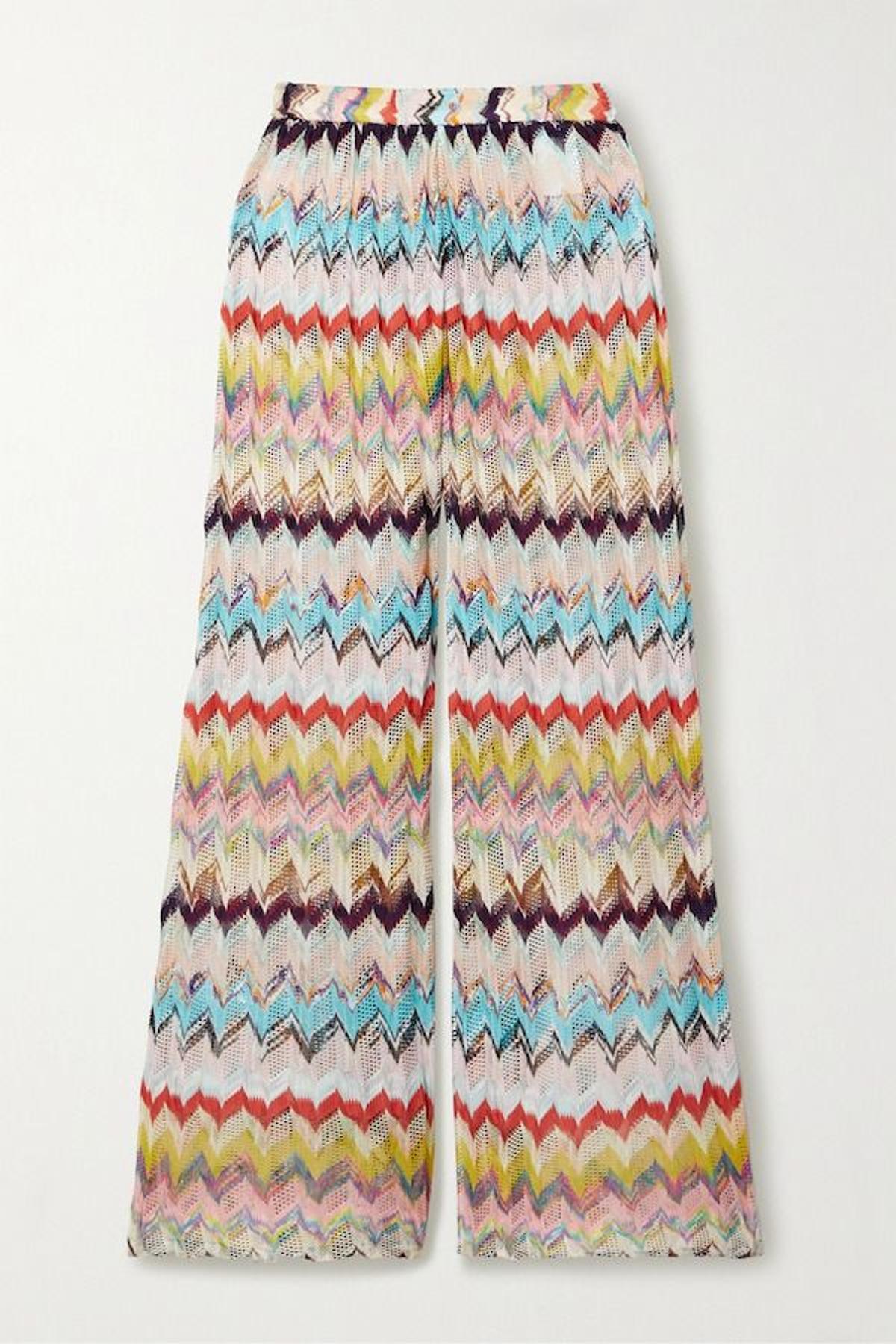 El pantalón zig-zag multicolor de crochet