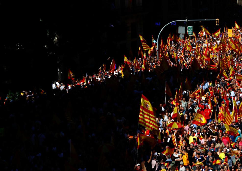 Manifestación en Barcelona por la unidad de España