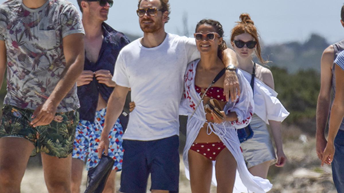 Michael Fassbender y Alicia Vikander en Ibiza