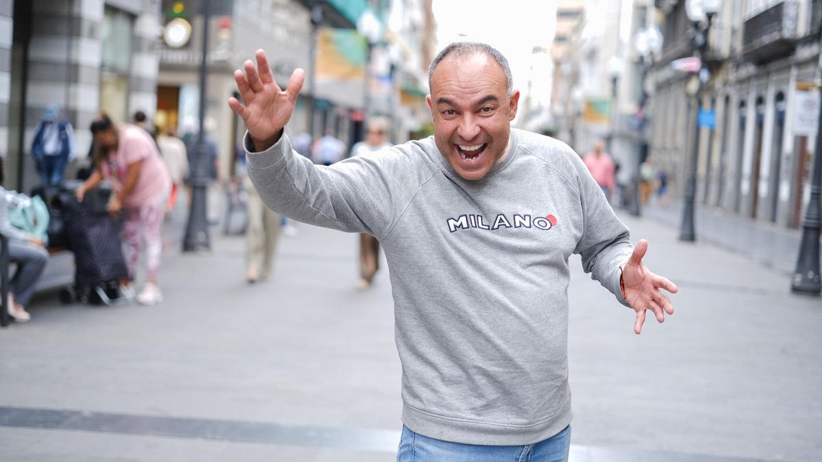 Juan Domingo Florido, con una de las expresiones que caracterizan a su personaje Maestro Florido
