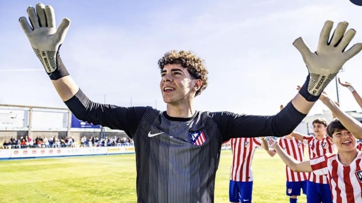 Roberto Paredes con el Atlético de Madrid.
