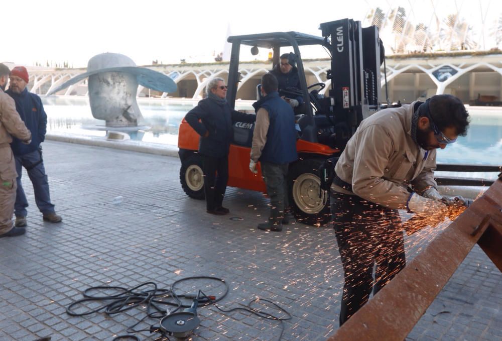 'La Pamela' de Valdés se despide de la Ciudad de las Artes y las Ciencias