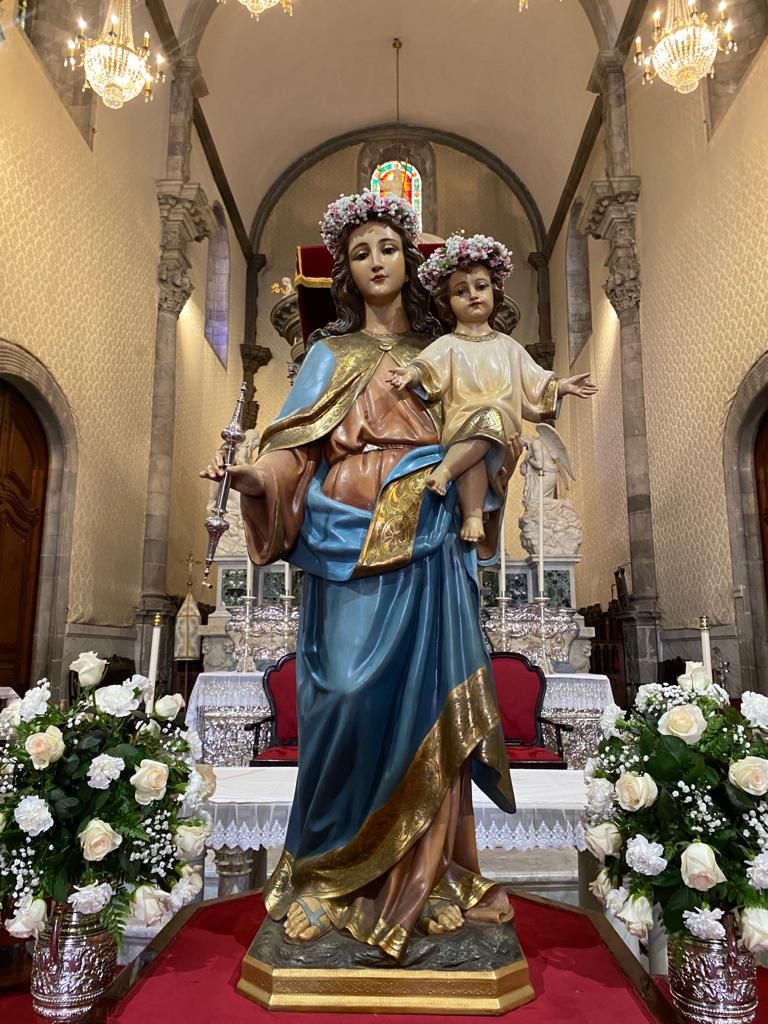La imagen de María Auxiliadora ya está en la Parroquia de la Concepción