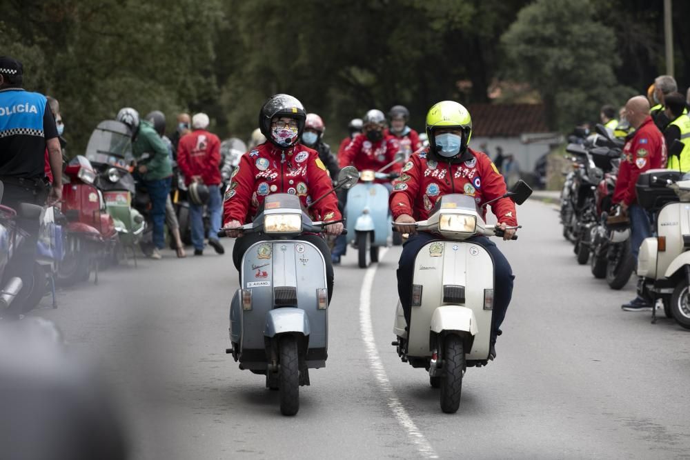 Funeral y despedida motera de Bernard Marcos, el mecánico fallecido en Llanes en un fatal accidente