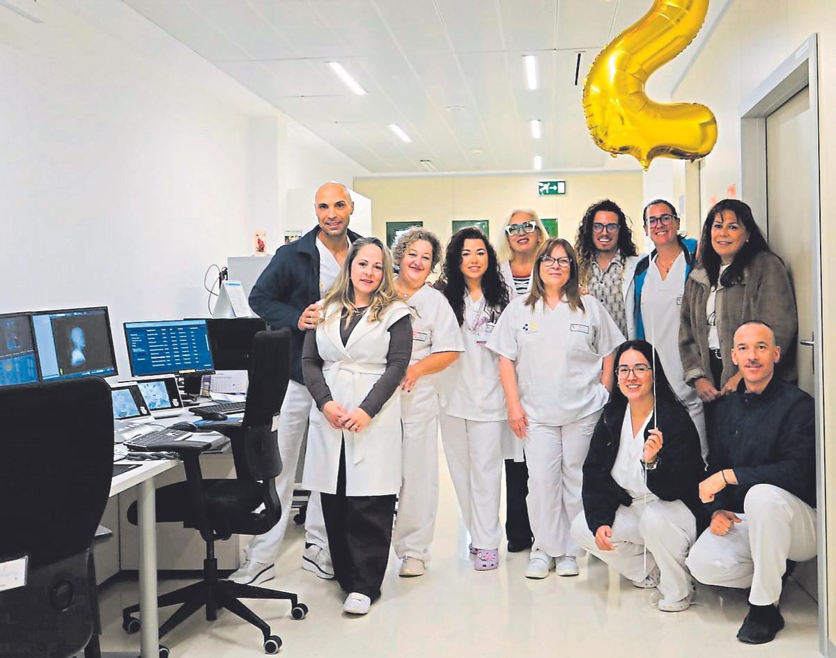 Integrantes de la Unidad de Oncología Radioterápica del hospital Doctor José Molina Orosa.