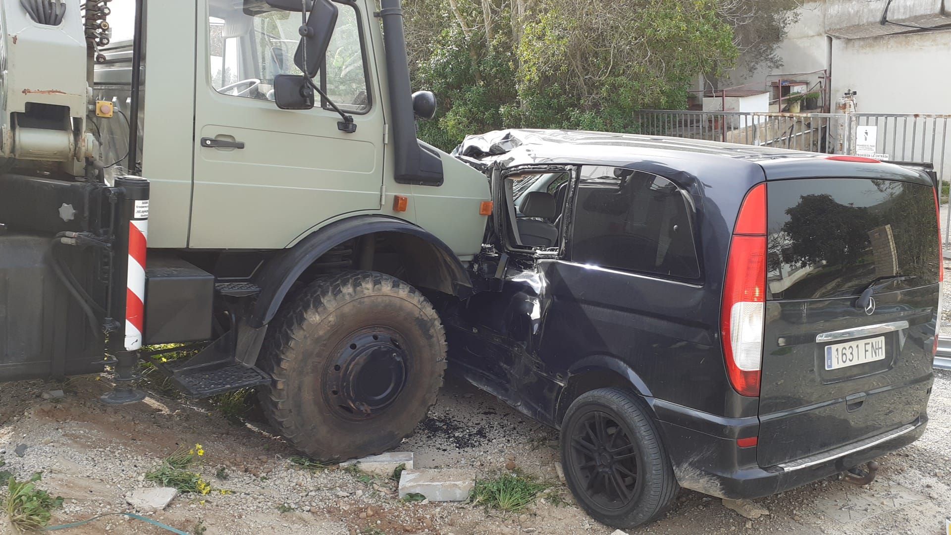 Accidente de tráfico múltiple en Ibiza