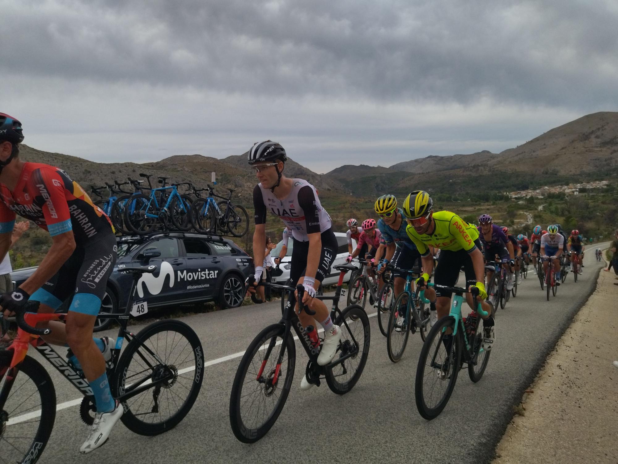 Las imágenes de la Vuelta a España en Dénia y las montañas de la Marina Alta