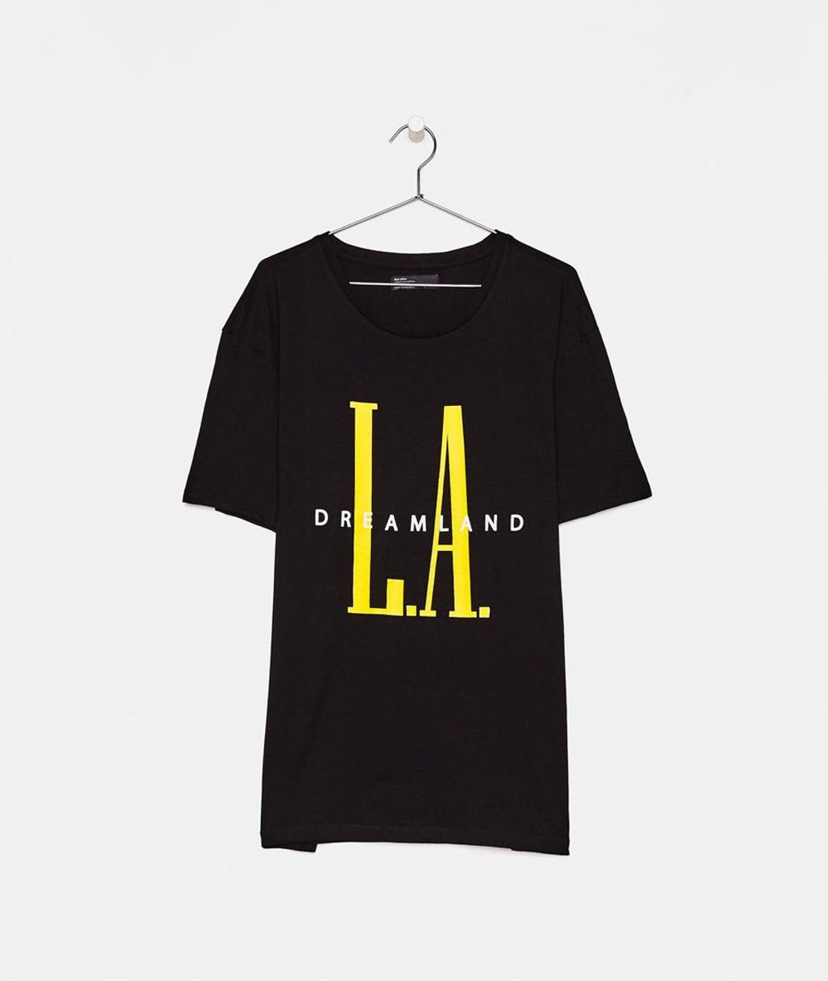 Camiseta L.A de Bershka