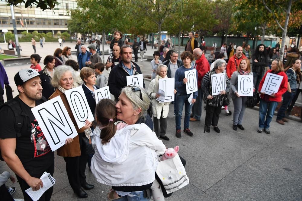Protestas en A Coruña contra Lomce y reválidas