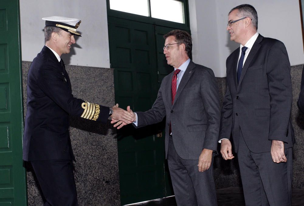 Felipe VI visita las escuelas de Armada en Ferrol