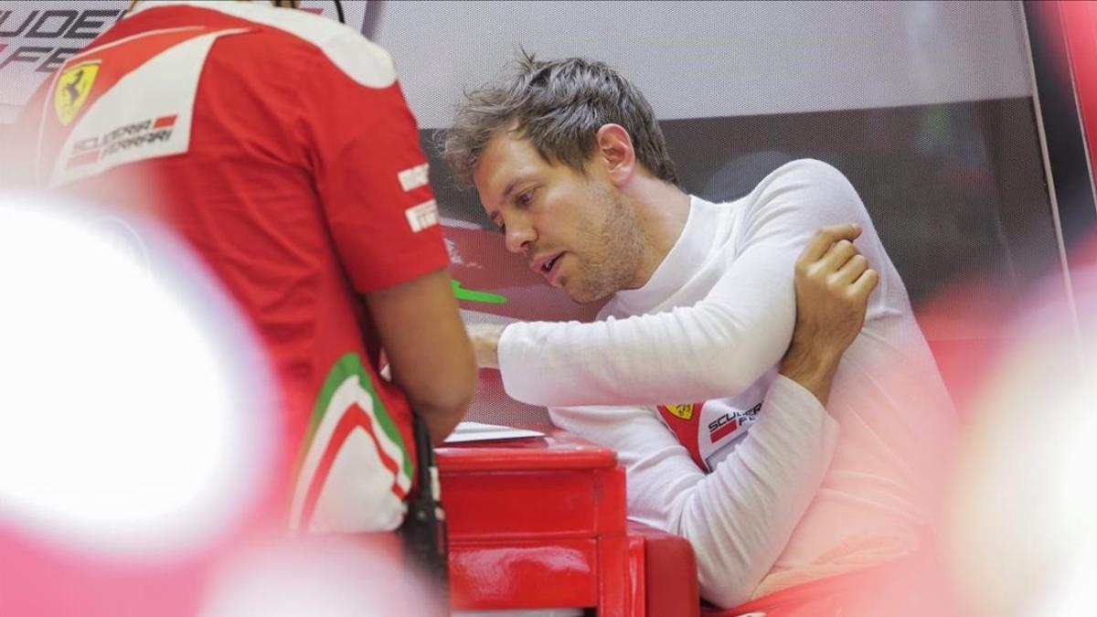 Vettel, de Ferrari, en Bahréin.