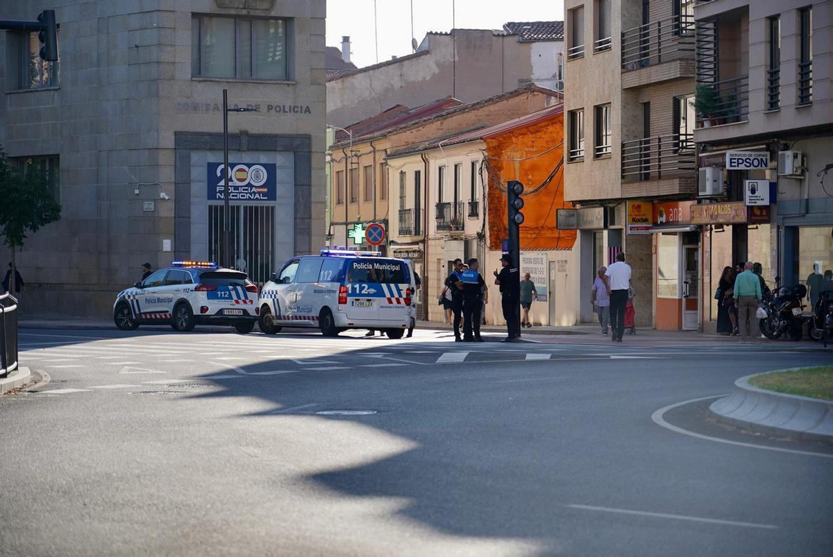 La Policía Municipal se desplaza al lugar del siniestro