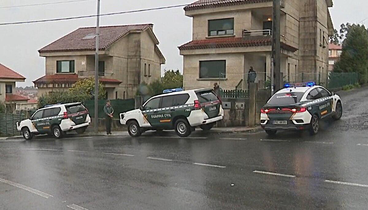 Parte del operativo desarrollado el pasado lunes en Vilar de Calo