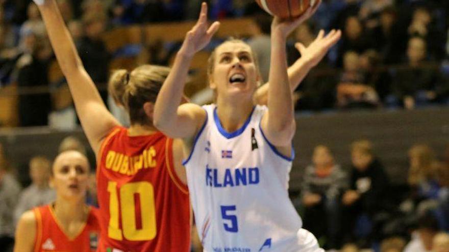 Hildur Kjartansdottir, en un partido con el Leganés.