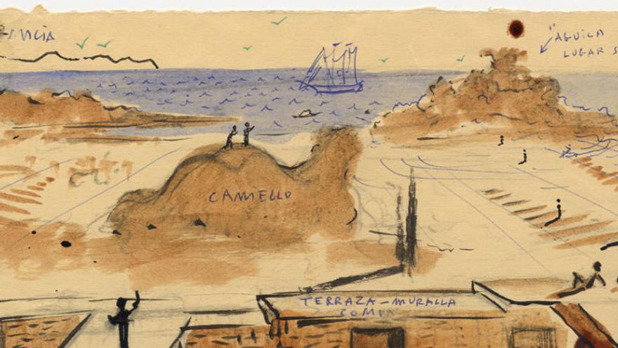 El Col·legi d&#039;Arquitectes cedeix al Museu d&#039;Art un dibuix original de Salvador Dalí