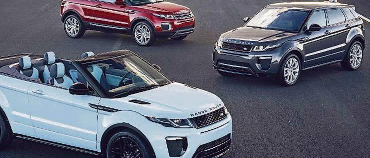 Gama completa del Range Rover Evoque. // FdV