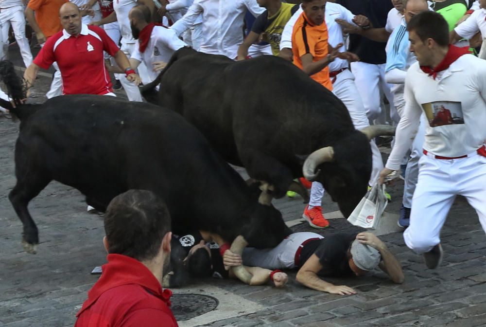 El corredor mallorquín fue alcanzado por el animal cuando estaba atravesando el tramo de Telefónica.