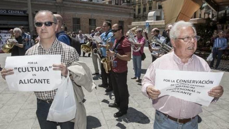 La Banda durante una protesta.